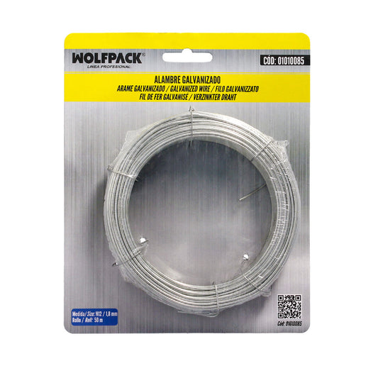 Alambre Galvanizado 1,80mm / 12 (Rollo 50 metros)