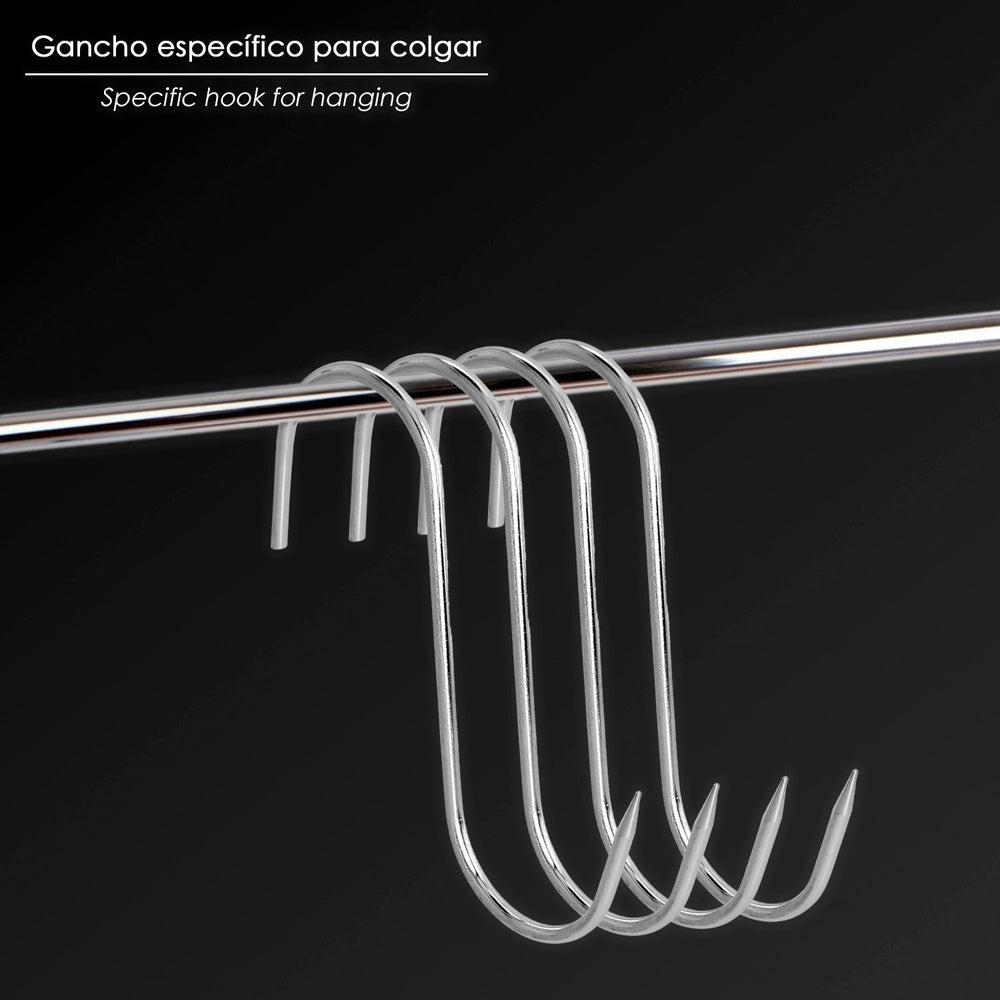Blister 3 Ganchos Carnicero Inoxidables Nº 12