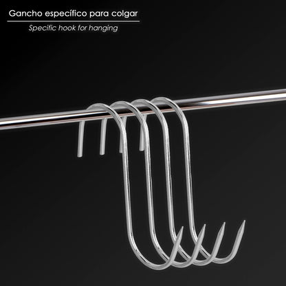 Blister 3 Ganchos Carnicero Inoxidables Nº 18