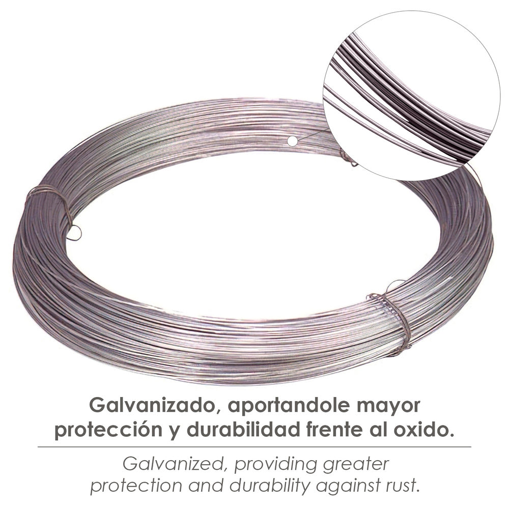 Alambre Galvanizado Rollo 25 Kg. Nº 13 - 2,0 mm.