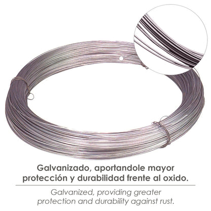 Alambre Galvanizado Rollo 25 Kg. Nº 17 - 3,0 mm.