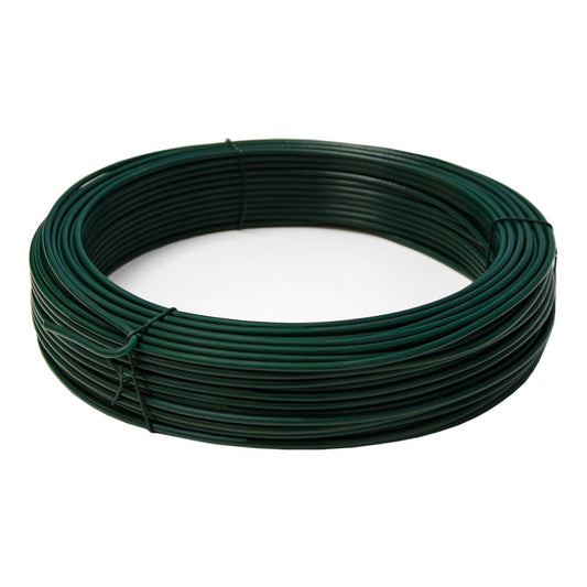 Alambre plastificado Verde Rollo 25 Kg. / Nº17