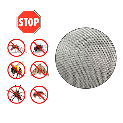 Tela Mosquitera Fibra Vidrio Gris 18x16/120 cm. Rollo 50 metros.