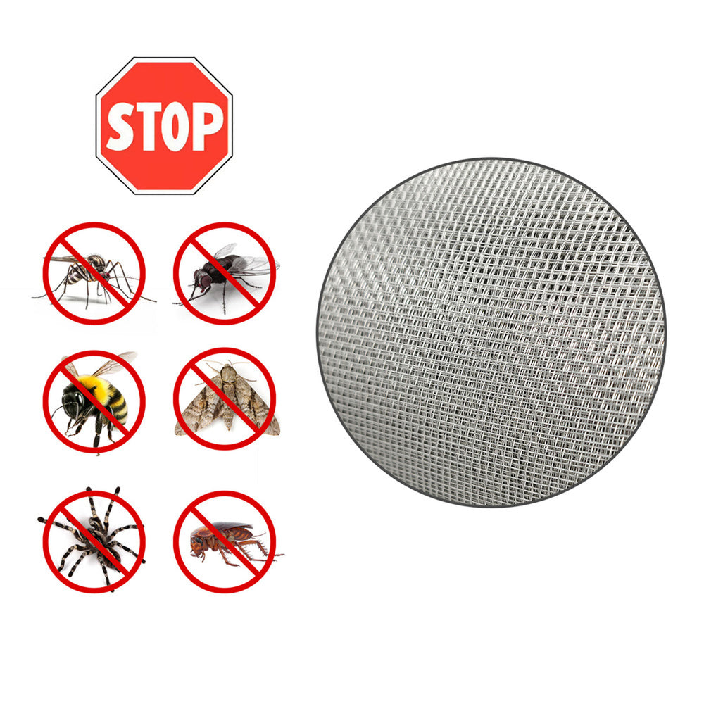 Tela Mosquitera Fibra Vidrio Gris 18x16/150 cm. Rollo 50 metros.