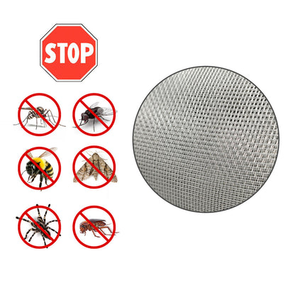 Tela Mosquitera Fibra Vidrio Gris 18x16/150 cm. Rollo 50 metros.