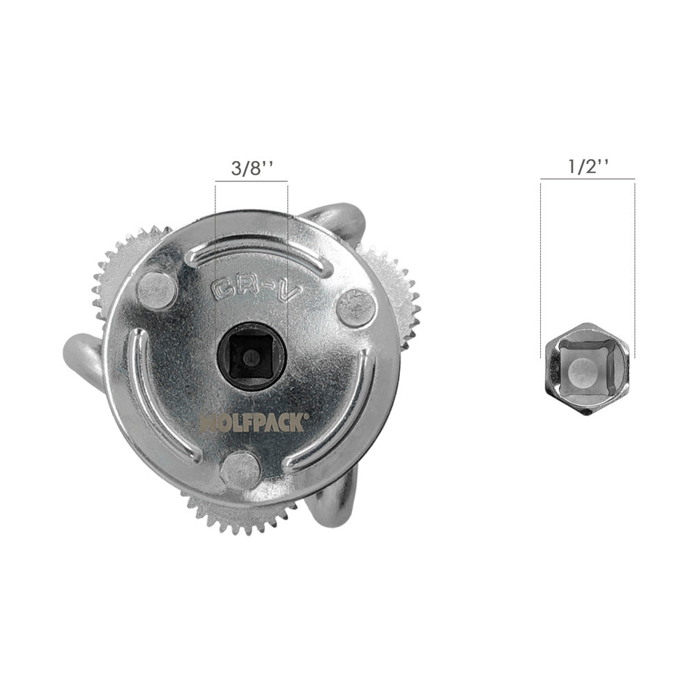 Llave Filtro Aceite Araña Universal Ø 8 A Ø 13,5 cm. llave Filtro 3 Garras, Llave Filtro Universal, Llave Filtro Coche / Moto