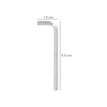 Llave Allen Larga Acero Cromo Vanadio Profesional 3,0 mm. Llave Hexagonal, Llave Allen Taller Mecanica, Llave Allen Bricolaje