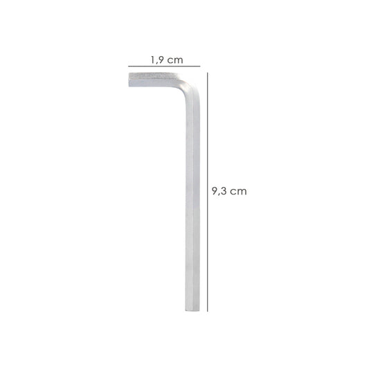 Llave Allen Larga Acero Cromo Vanadio Profesional 3,0 mm. Llave Hexagonal, Llave Allen Taller Mecanica, Llave Allen Bricolaje