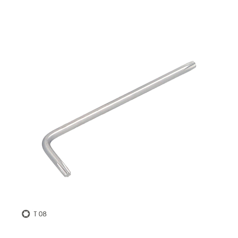 Llave Torx Standar Acero Cromo Vanadio Profesional T08 mm. Llave Estrella, Llave Allen Estrella