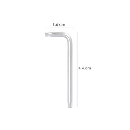 Llave Torx Inviolable Standar Acero Cromo Vanadio Profesional T09 mm. Llave Estrella, Llave Allen Estrella