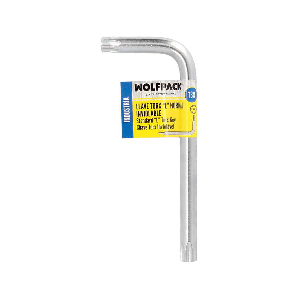Llave Torx Inviolable Standar Acero Cromo Vanadio Profesional T30 mm. Llave Estrella, Llave Allen Estrella