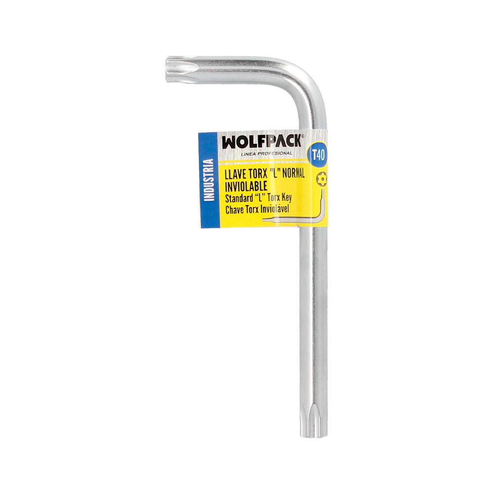 Llave Torx Inviolable Standar Acero Cromo Vanadio Profesional T40 mm. Llave Estrella, Llave Allen Estrella