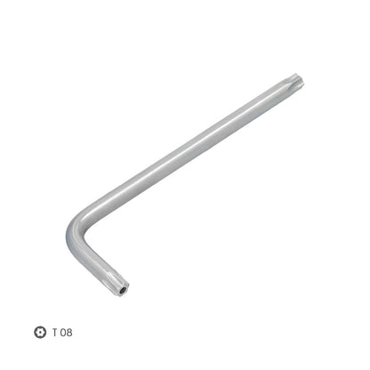 Llave Torx Inviolable Larga Acero Cromo Vanadio Profesional T08 mm. Llave Estrella, Llave Allen Estrella