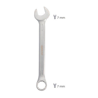 Llave Combinada Plus 7x7 Acero Cromo Vanadio DIN 3113. Llave Doble Boca, Llave Fija, Llave Estrella