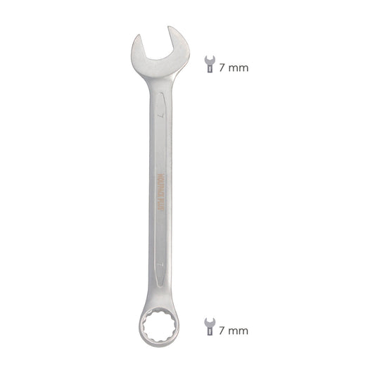 Llave Combinada Plus 7x7 Acero Cromo Vanadio DIN 3113. Llave Doble Boca, Llave Fija, Llave Estrella