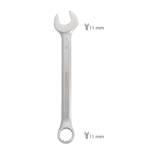 Llave Combinada Plus 11x11 Acero Cromo Vanadio DIN 3113. Llave Doble Boca, Llave Fija, Llave Estrella