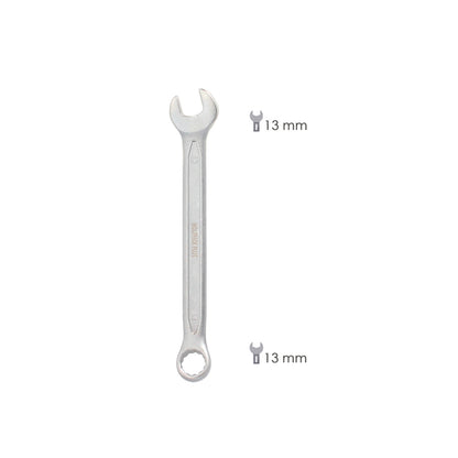 Llave Combinada Plus 13x13 Acero Cromo Vanadio DIN 3113. Llave Doble Boca, Llave Fija, Llave Estrella