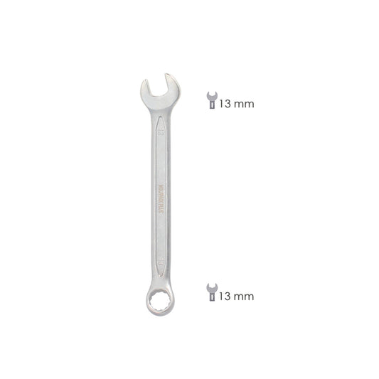 Llave Combinada Plus 13x13 Acero Cromo Vanadio DIN 3113. Llave Doble Boca, Llave Fija, Llave Estrella
