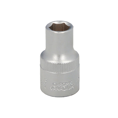 Llave Vaso 1/2" Hexagonal 10 mm. Perfil de 6 caras. Acero Cromo Vanadio, Aristas Redondas