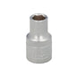 Llave Vaso 1/2" Hexagonal 10 mm. Perfil de 6 caras. Acero Cromo Vanadio, Aristas Redondas