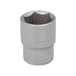 Llave Vaso 1/2" Hexagonal 22 mm. Perfil de 6 caras. Acero Cromo Vanadio, Aristas Redondas