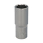 Llave Vaso 1/2" Hexagonal Larga 24 mm. Perfil de 6 caras. Acero Cromo Vanadio, Aristas Redondas