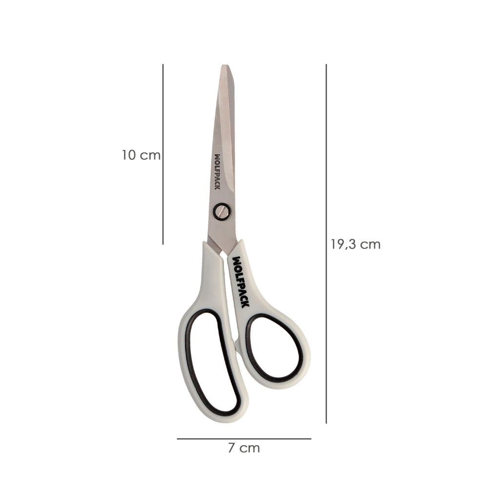 Tijeras Multiuso Acero Inoxidable 7,5" / 180 mm. Hojas Acero Inoxidable, Mango Comodo y Suave