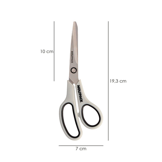 Tijeras Multiuso Acero Inoxidable 7,5" / 180 mm. Hojas Acero Inoxidable, Mango Comodo y Suave