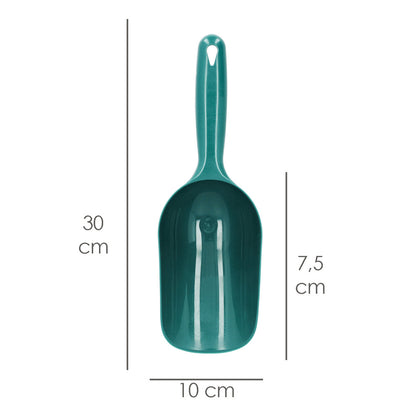 Pala Plástico Multiusos. Pala De Mano Para Jardín y Hogar, Para Tierra, Compost, Semillas, Arena y Pienso - Verde