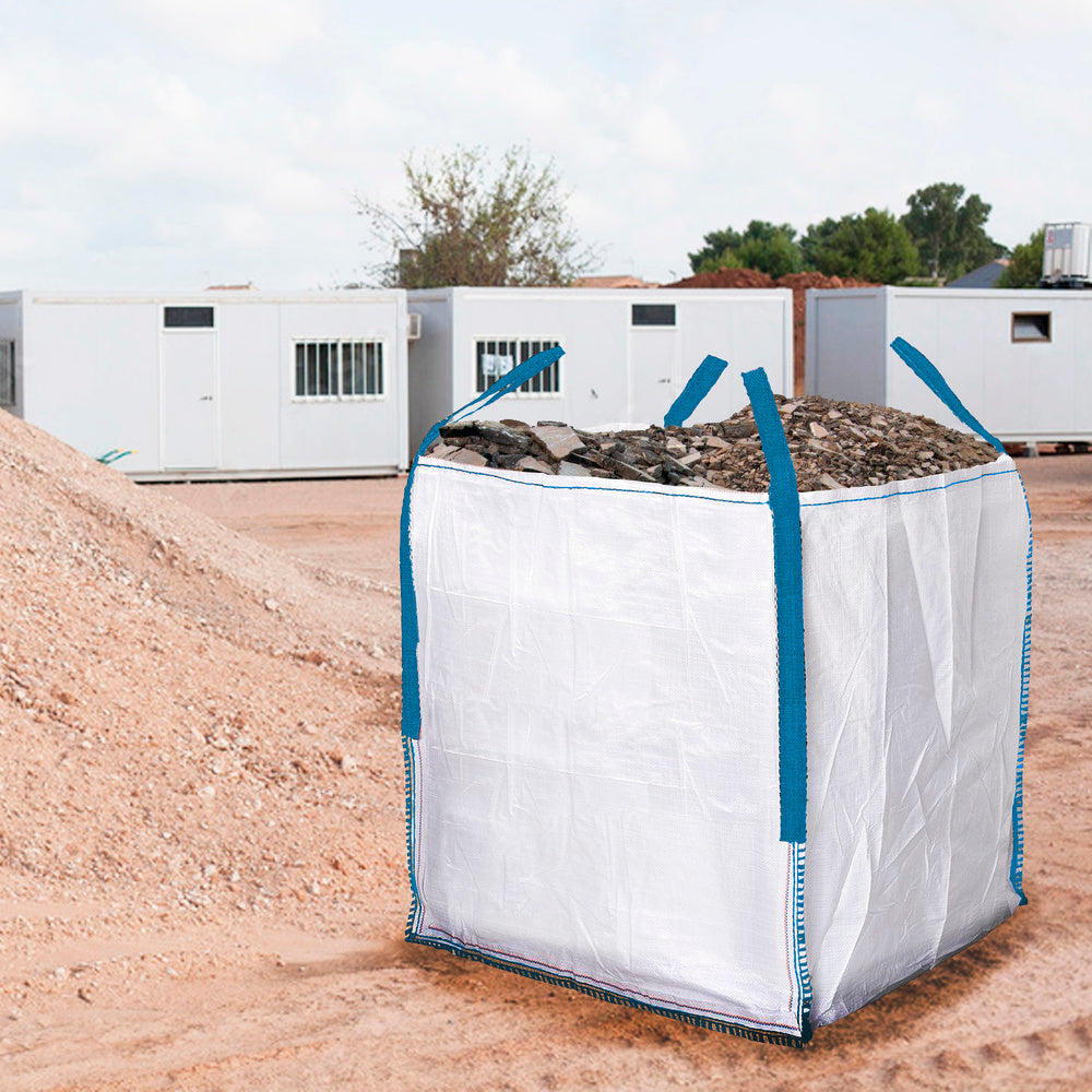 Saco Obra Big Bag Rafia  90x90x90cm. Carga máxima seg. 1.000Kg.