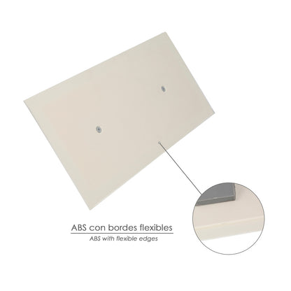 Llana / Talocha Con Mango de Plastico ABS Borde Flexible. Especial Lechadas. Base 30,50 x 14 cm. Mango Ligero y Ergonomico