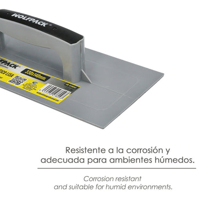 Talocha Plastico Lisa 33 x 14 cm. Gris.