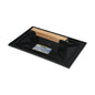 Talocha Plastico 27 x 18 cm. Mango Madera Negra Con Alveolos