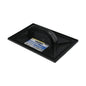 Talocha Plastico 27 x 18 cm. Mango Redondo Negro Con Alveolos