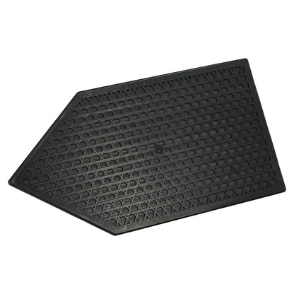Talocha Plastico Punta Mango Redondo 26 x 14 cm. Negro Con Alveolos