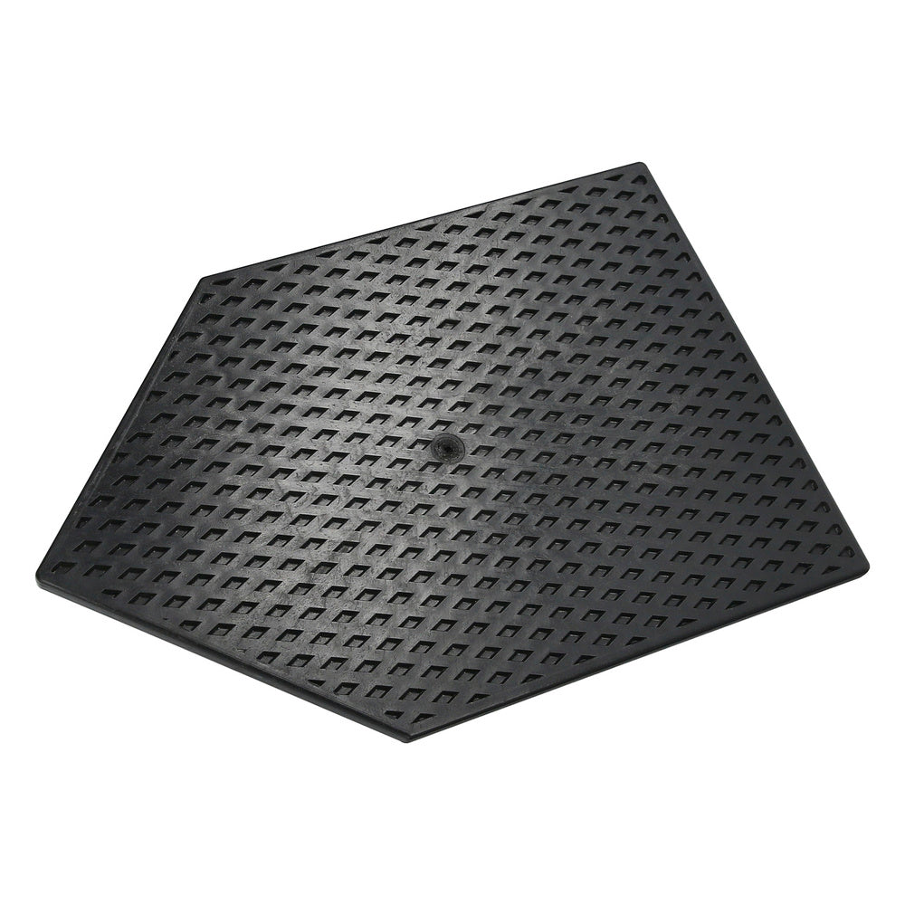 Talocha Plastico Punta Mango Madera 27 x 18 cm. Negro Con Alveolos.