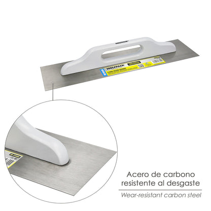 Llana Acero Grande 480x130 mm.