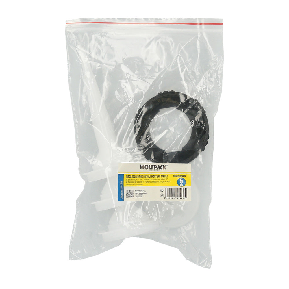 Set Accesorios para Pistola Aluminio / Acero Aplicar Mortero 660 CC. 02210502