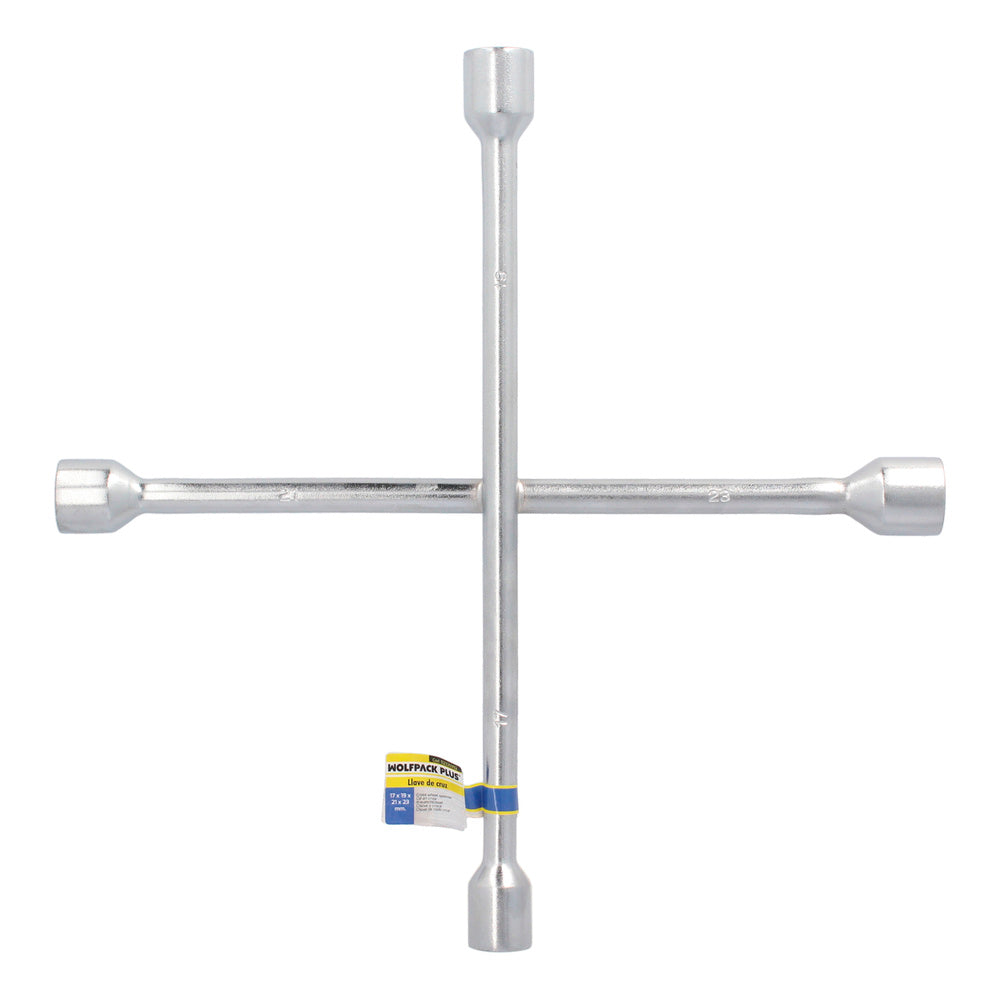 Llave Cruz Wolfpack 17x19x21x23 mm. Para Coche