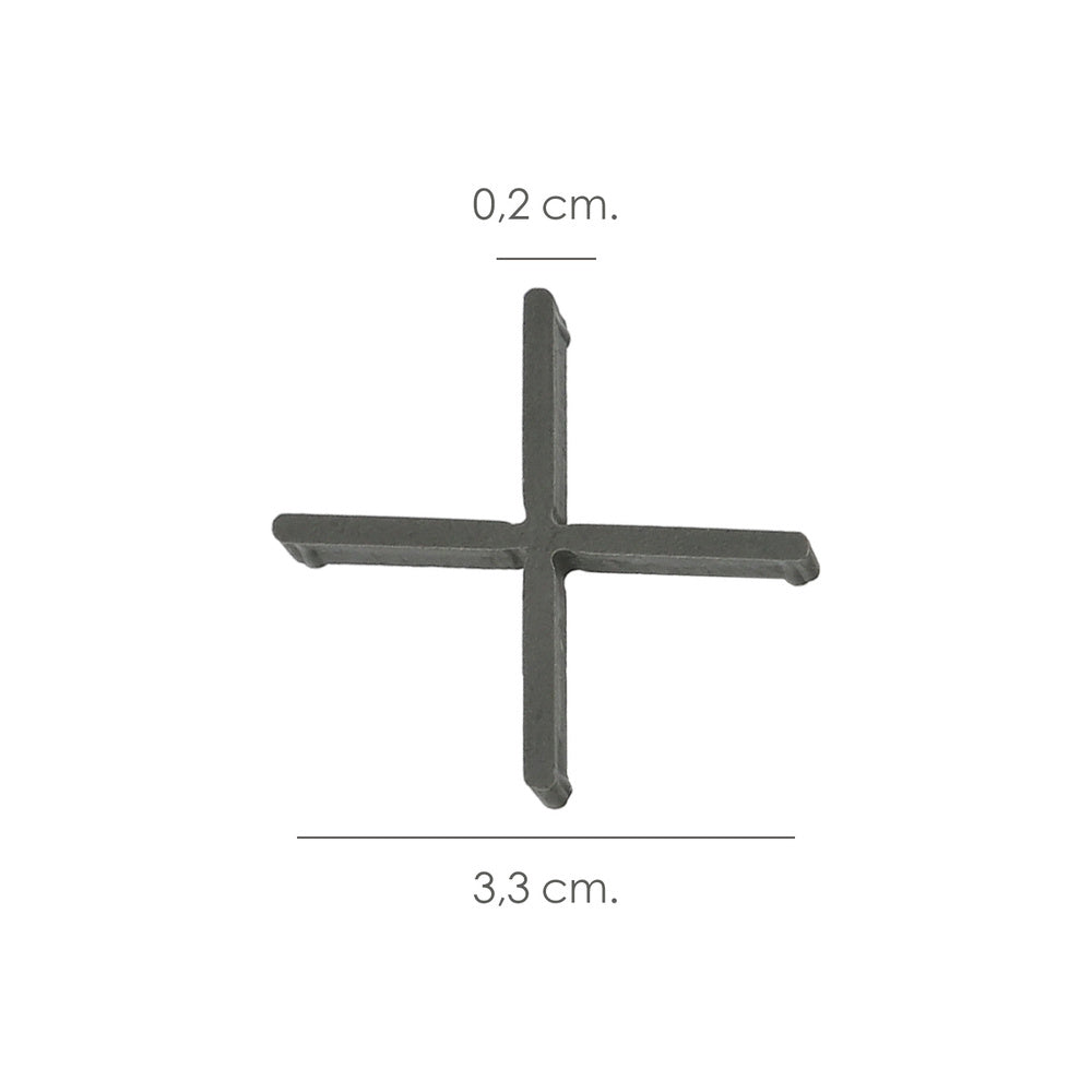 Crucetas Wolfpack Cruz 2 mm (Bolsa 250 Piezas)
