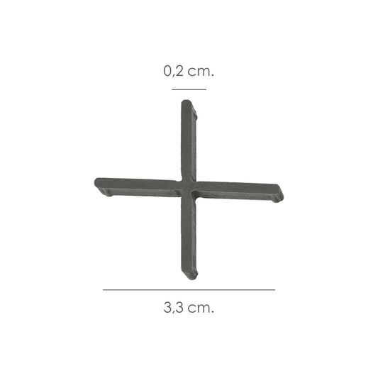 Crucetas Wolfpack Cruz 2 mm (Bolsa 250 Piezas)