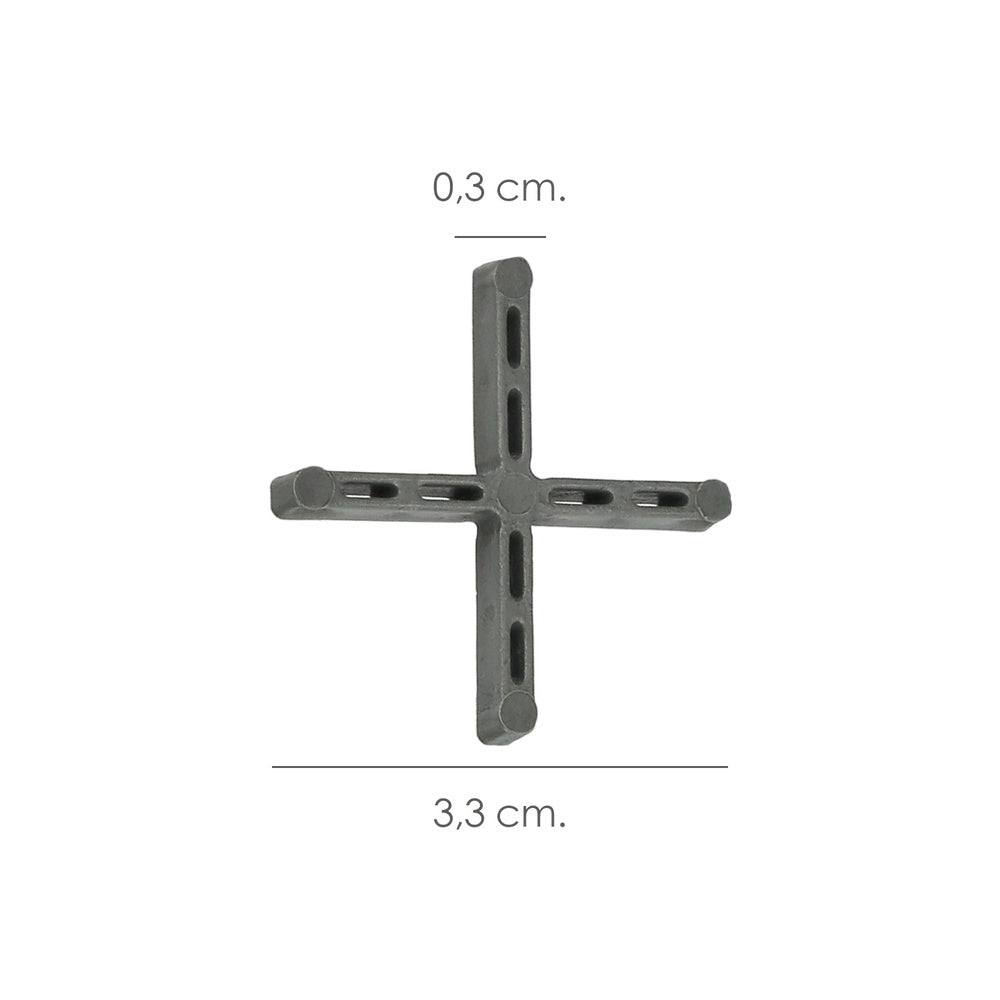 Crucetas Wolfpack Cruz 3 mm (Bolsa 250 Piezas)