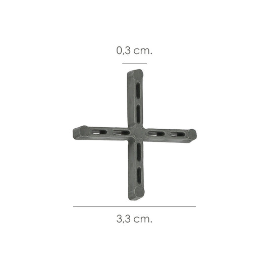 Crucetas Wolfpack Cruz 3 mm (Bolsa 250 Piezas)