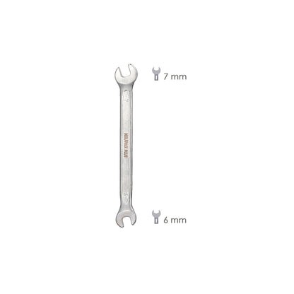 Llave Fija Plus Acero Cromo Vanadio 6x7 DIN 3110. Llaves Fijas Dobles