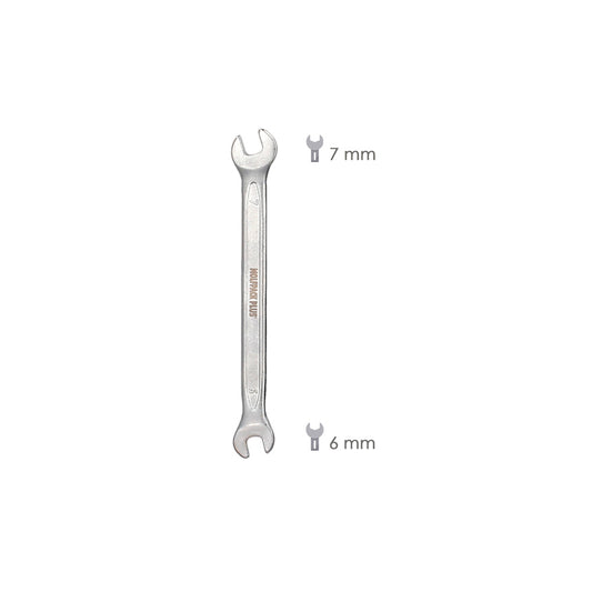 Llave Fija Plus Acero Cromo Vanadio 6x7 DIN 3110. Llaves Fijas Dobles