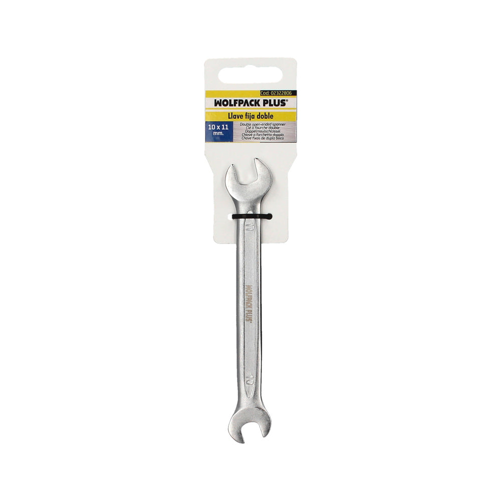 Llave Fija Plus Acero Cromo Vanadio 10x11 DIN 3110. Llaves Fijas Dobles