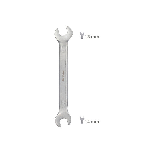 Llave Fija Plus Acero Cromo Vanadio 14x15 DIN 3110. Llaves Fijas Dobles