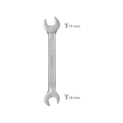 Llave Fija Plus Acero Cromo Vanadio 18x19 DIN 3110. Llaves Fijas Dobles