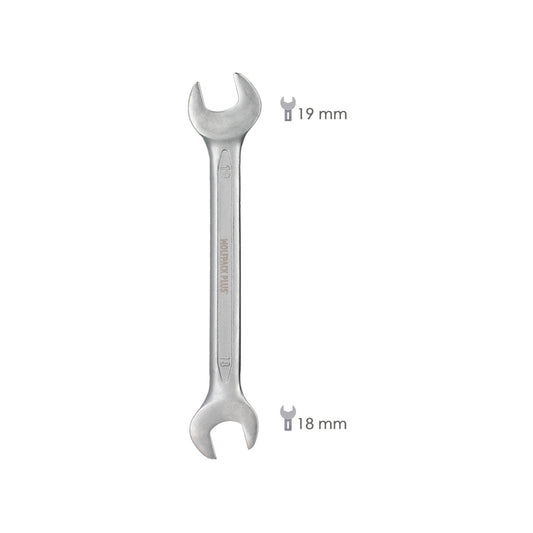 Llave Fija Plus Acero Cromo Vanadio 18x19 DIN 3110. Llaves Fijas Dobles