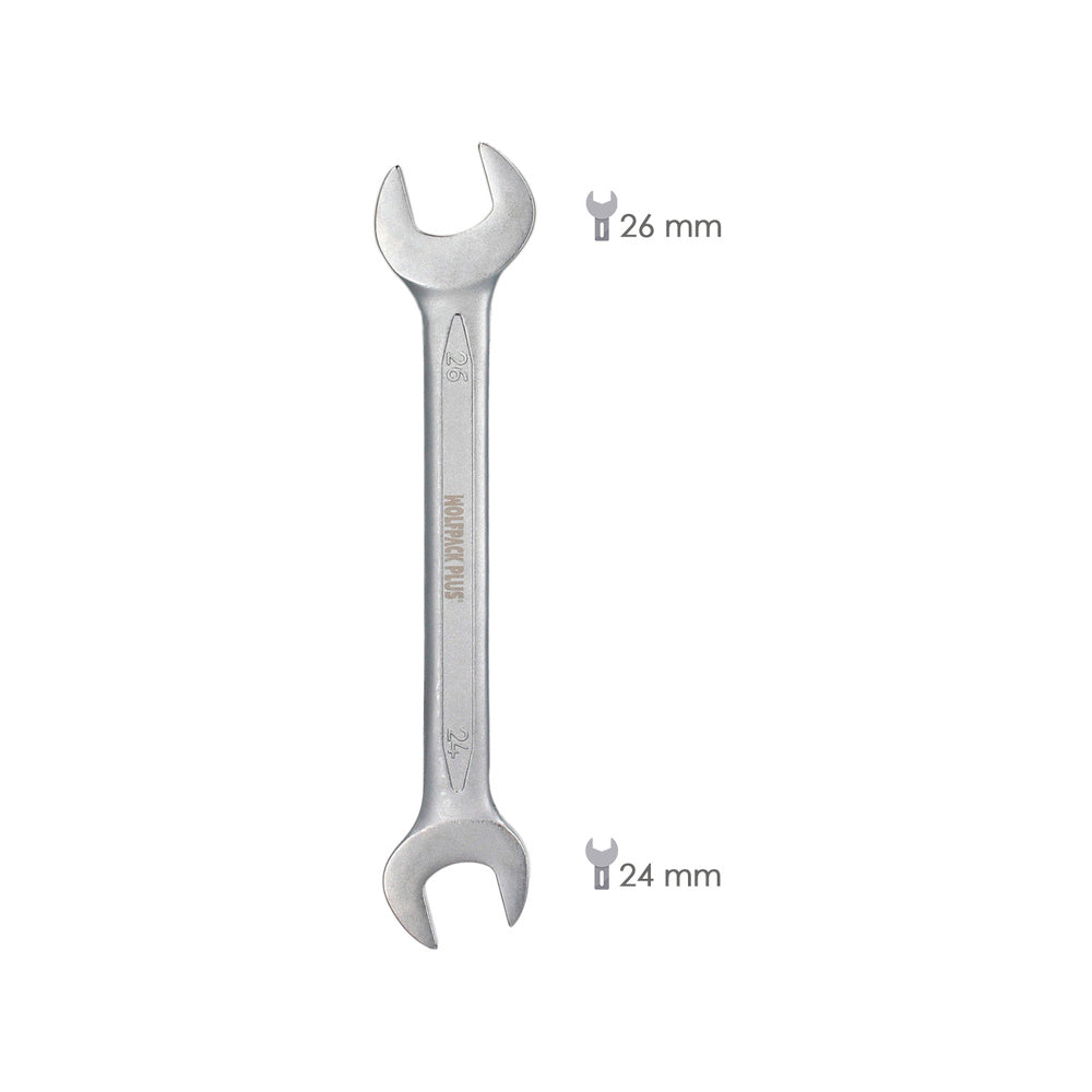 Llave Fija Plus Acero Cromo Vanadio 24x26 DIN 3110. Llaves Fijas Dobles